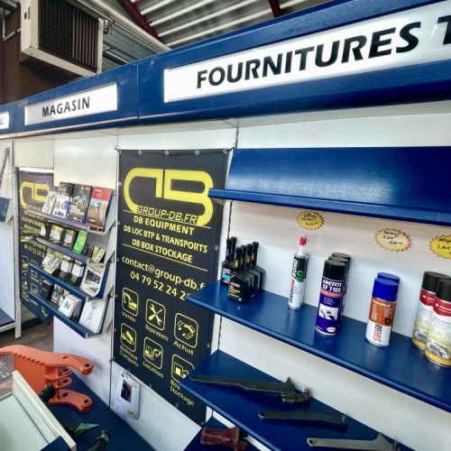Magasin pièces de rechange TP - DB EQUIPMENT Savoie