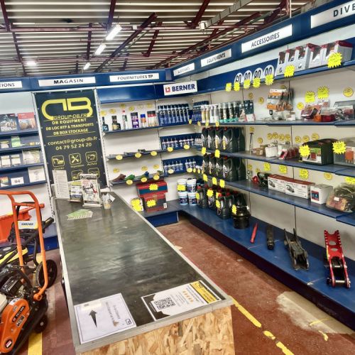 Magasin pièces de rechange TP - DB EQUIPMENT Savoie