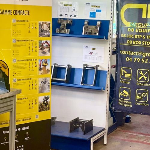 Magasin pièces de rechange TP - DB EQUIPMENT Savoie